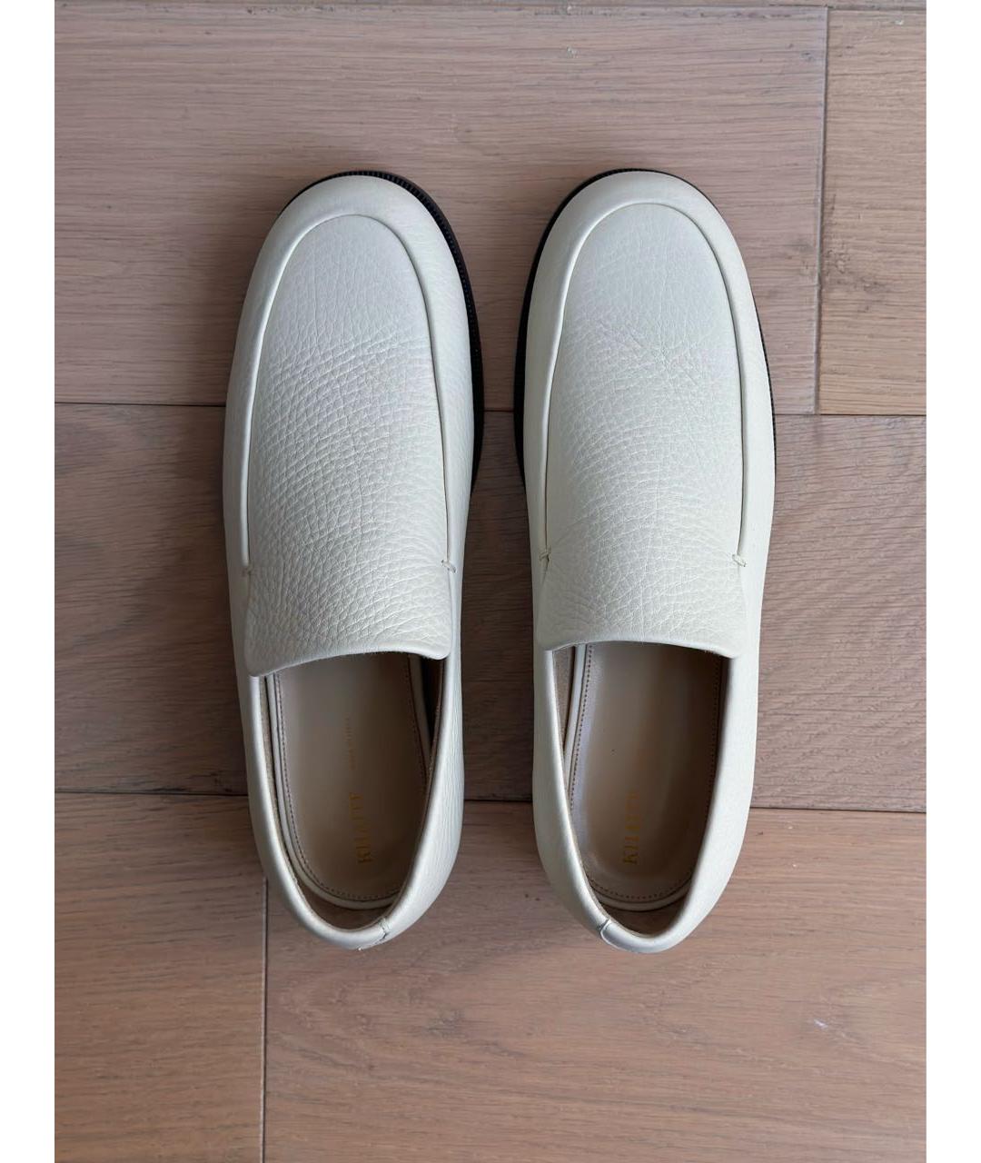 KHAITE Бежевые кожаные лоферы, фото 5