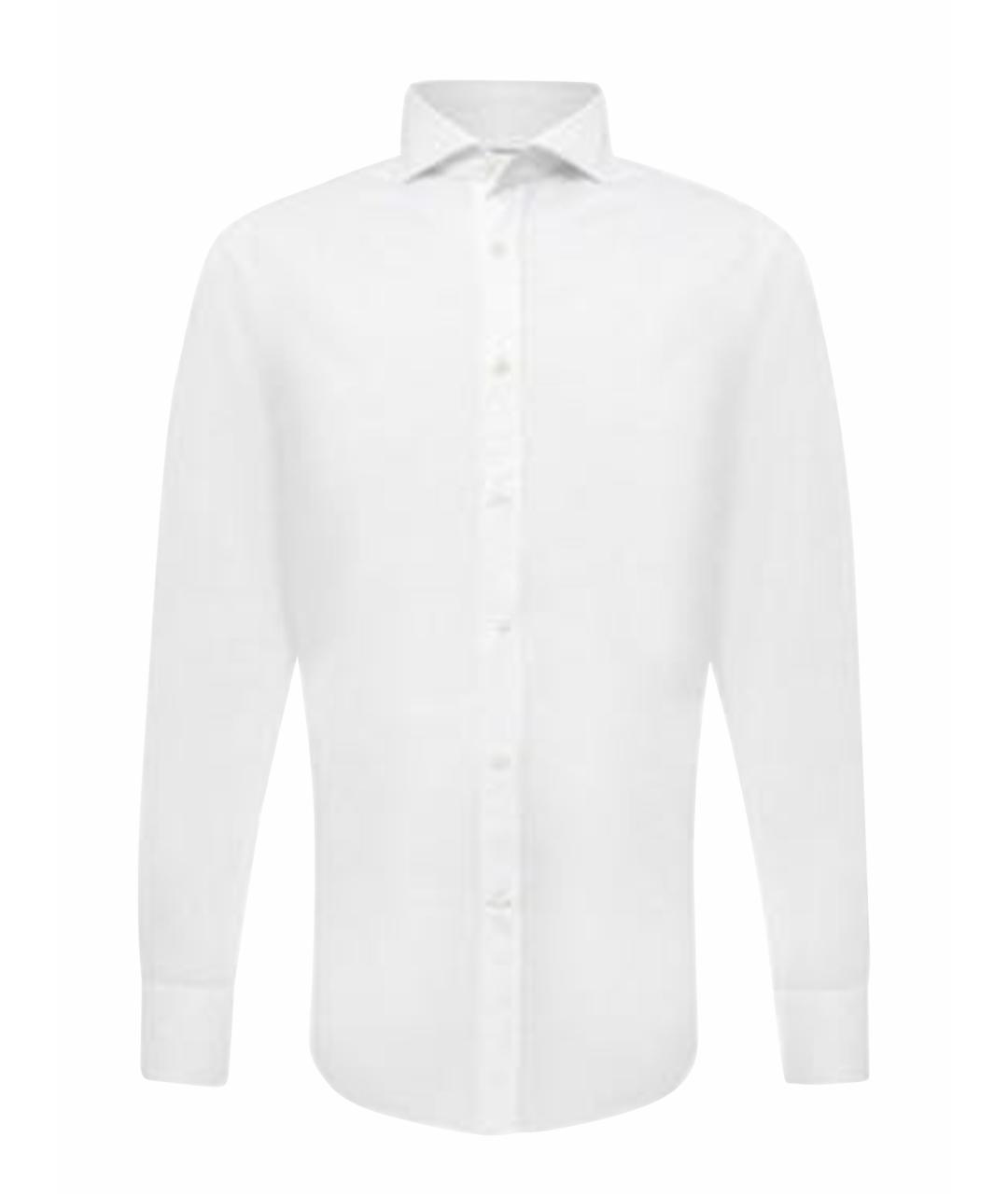 BRUNELLO CUCINELLI Белая хлопковая классическая рубашка, фото 1