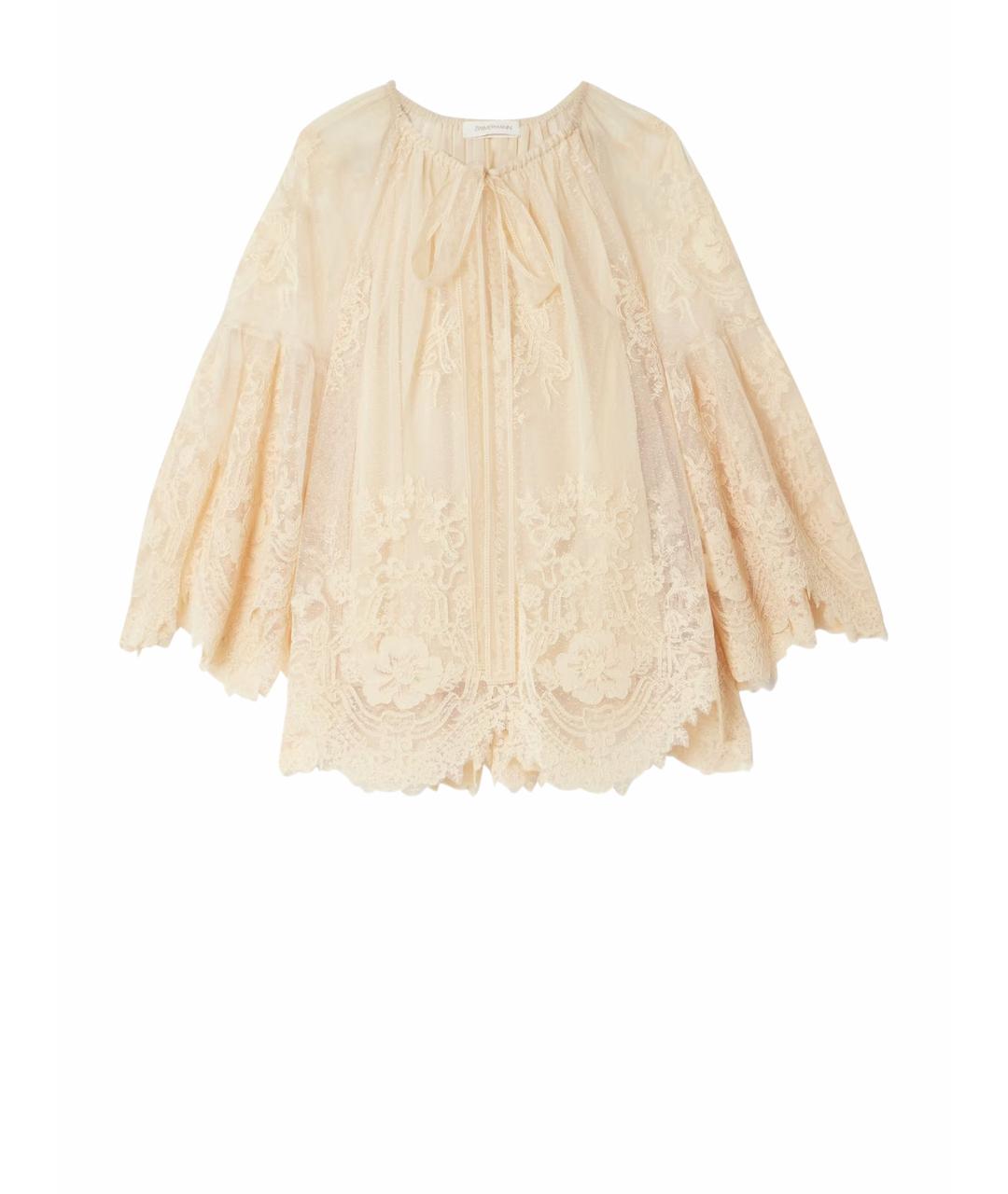 ZIMMERMANN Бежевая вискозная блузы, фото 1