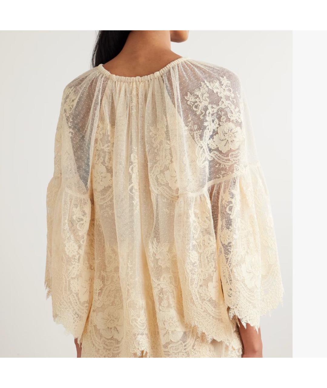 ZIMMERMANN Бежевая вискозная блузы, фото 2