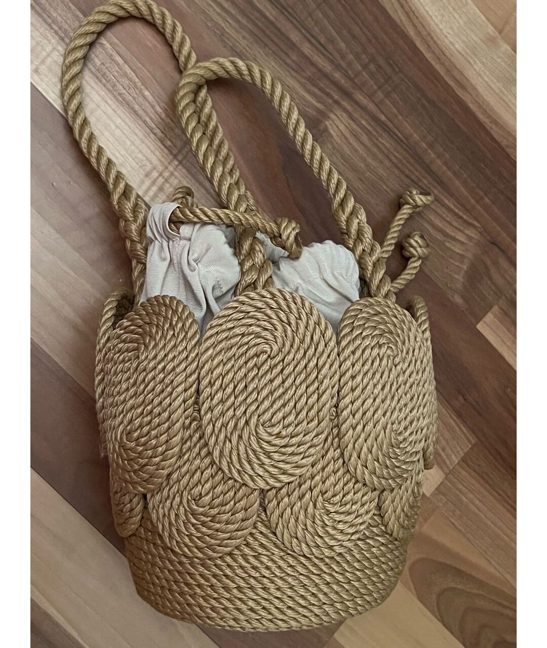 MEHRY MU Бежевая пляжная сумка, фото 3