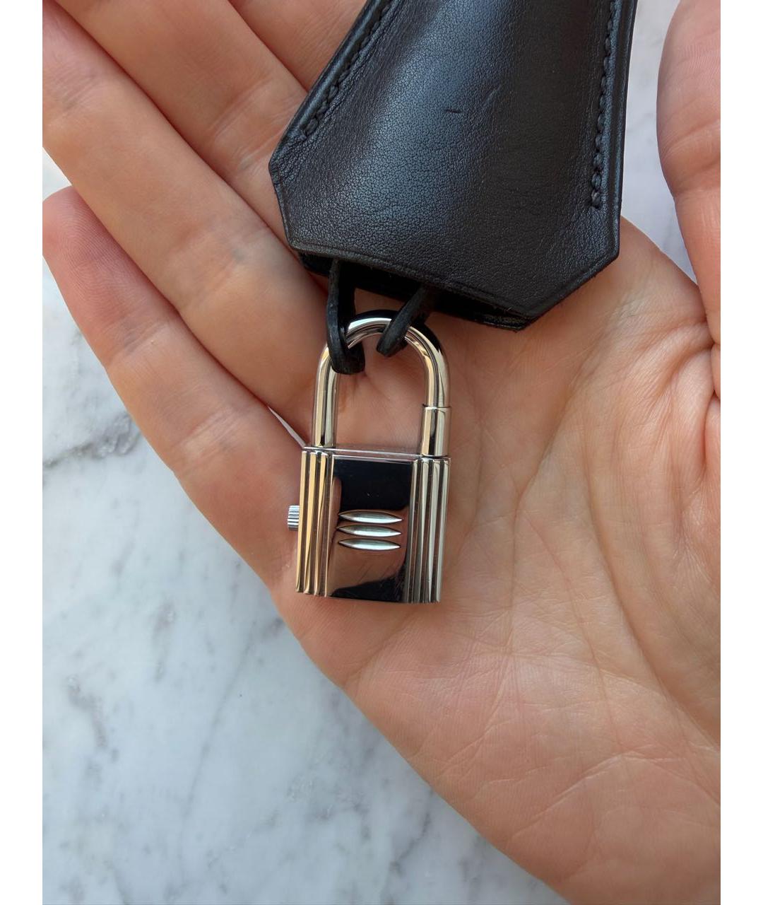 HERMES Серебряные кожаные часы, фото 4