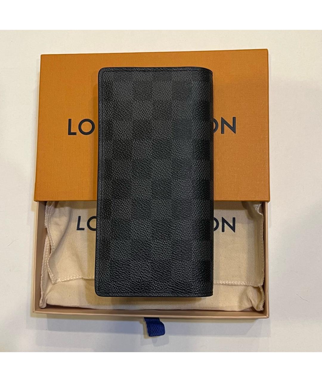 LOUIS VUITTON Антрацитовый кошелек, фото 2