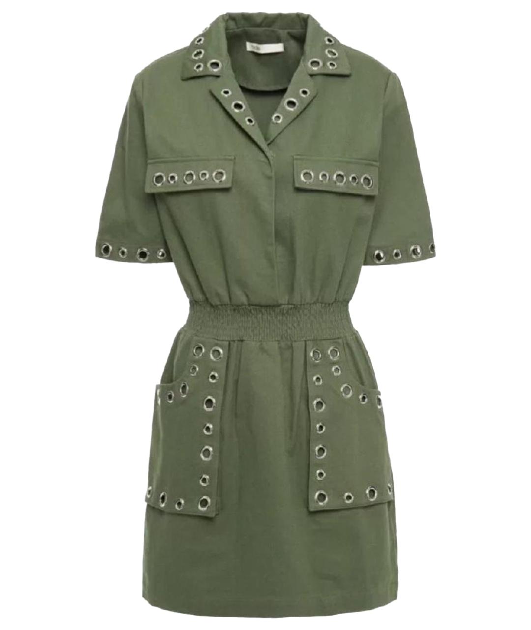 MAJE Зеленые деним повседневное платье, фото 1