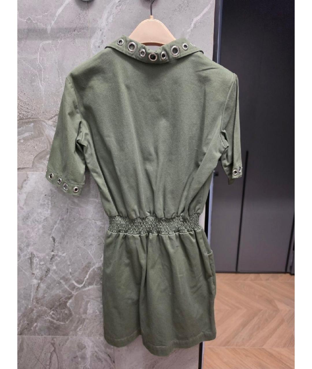 MAJE Зеленые деним повседневное платье, фото 2