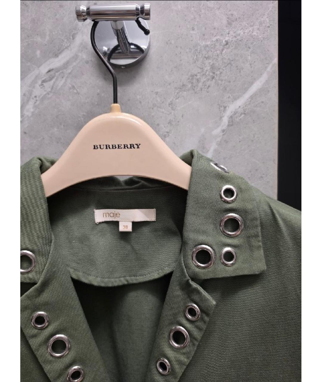 MAJE Зеленые деним повседневное платье, фото 3