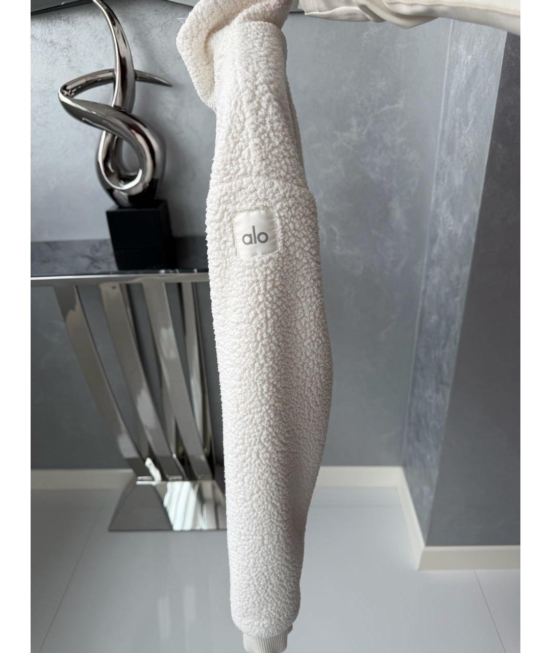 ALO YOGA Белая вискозная спортивная куртка, фото 3