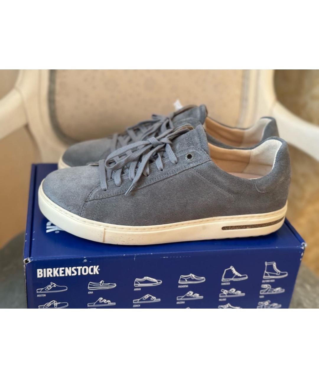 BIRKENSTOCK Серые замшевые низкие кроссовки / кеды, фото 8