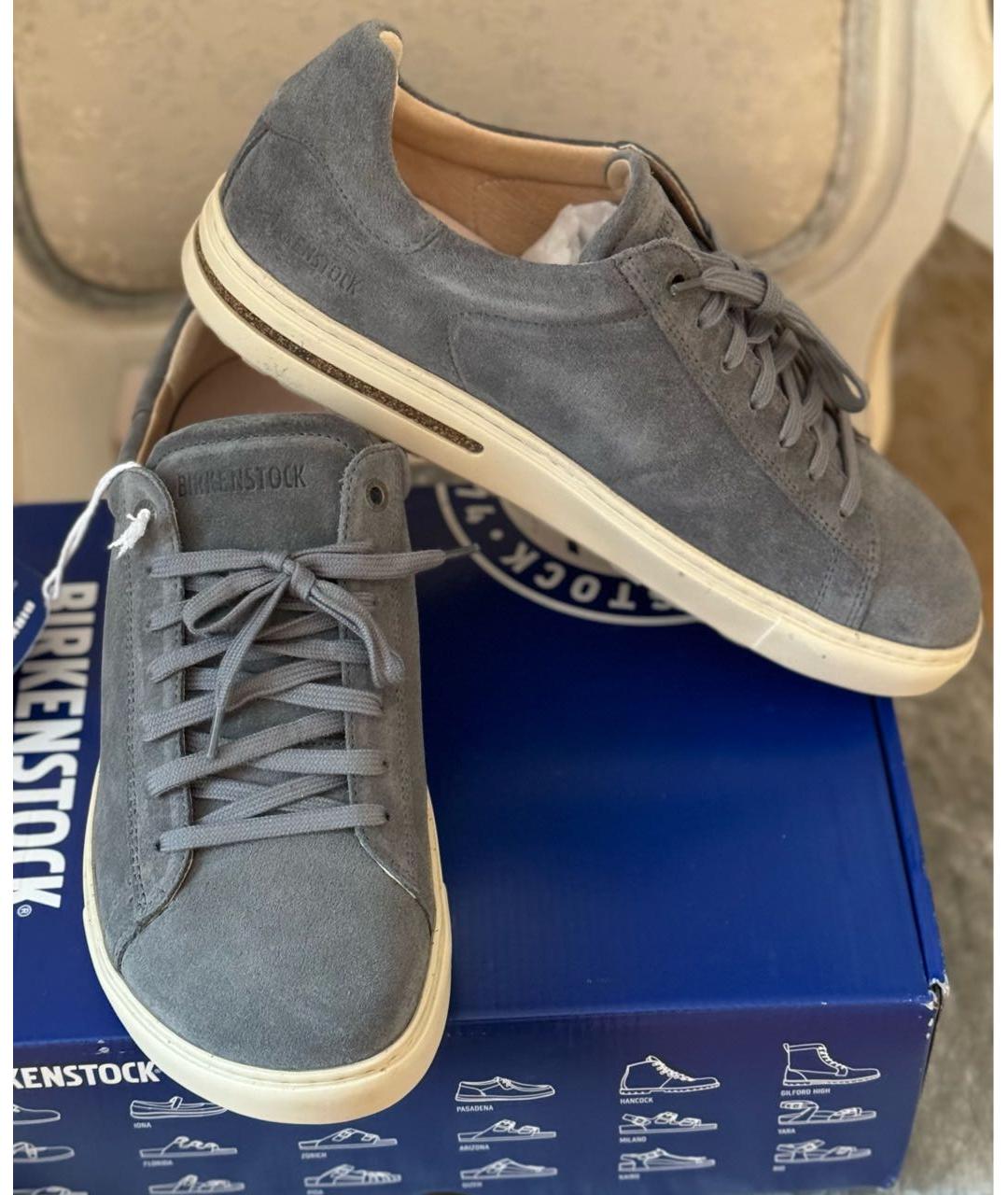 BIRKENSTOCK Серые замшевые низкие кроссовки / кеды, фото 3