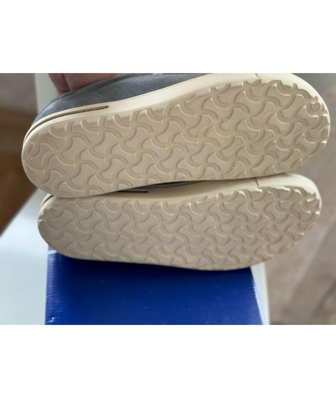 BIRKENSTOCK Серые замшевые низкие кроссовки / кеды, фото 6