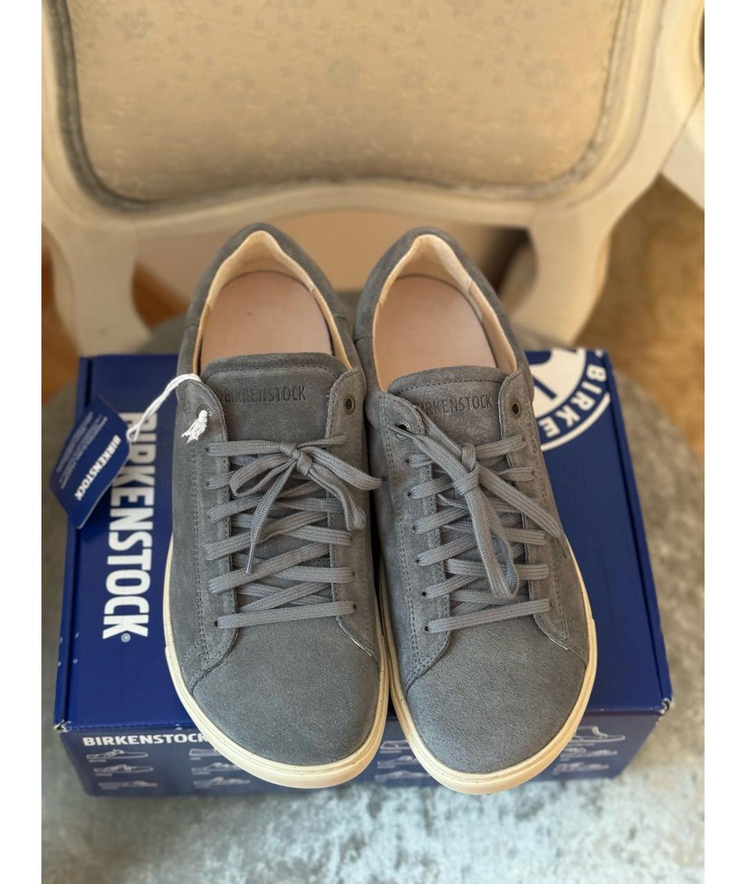 BIRKENSTOCK Серые замшевые низкие кроссовки / кеды, фото 2