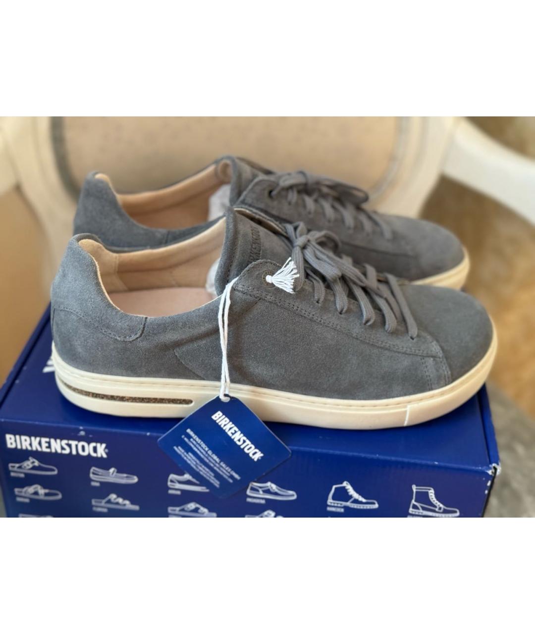 BIRKENSTOCK Серые замшевые низкие кроссовки / кеды, фото 7