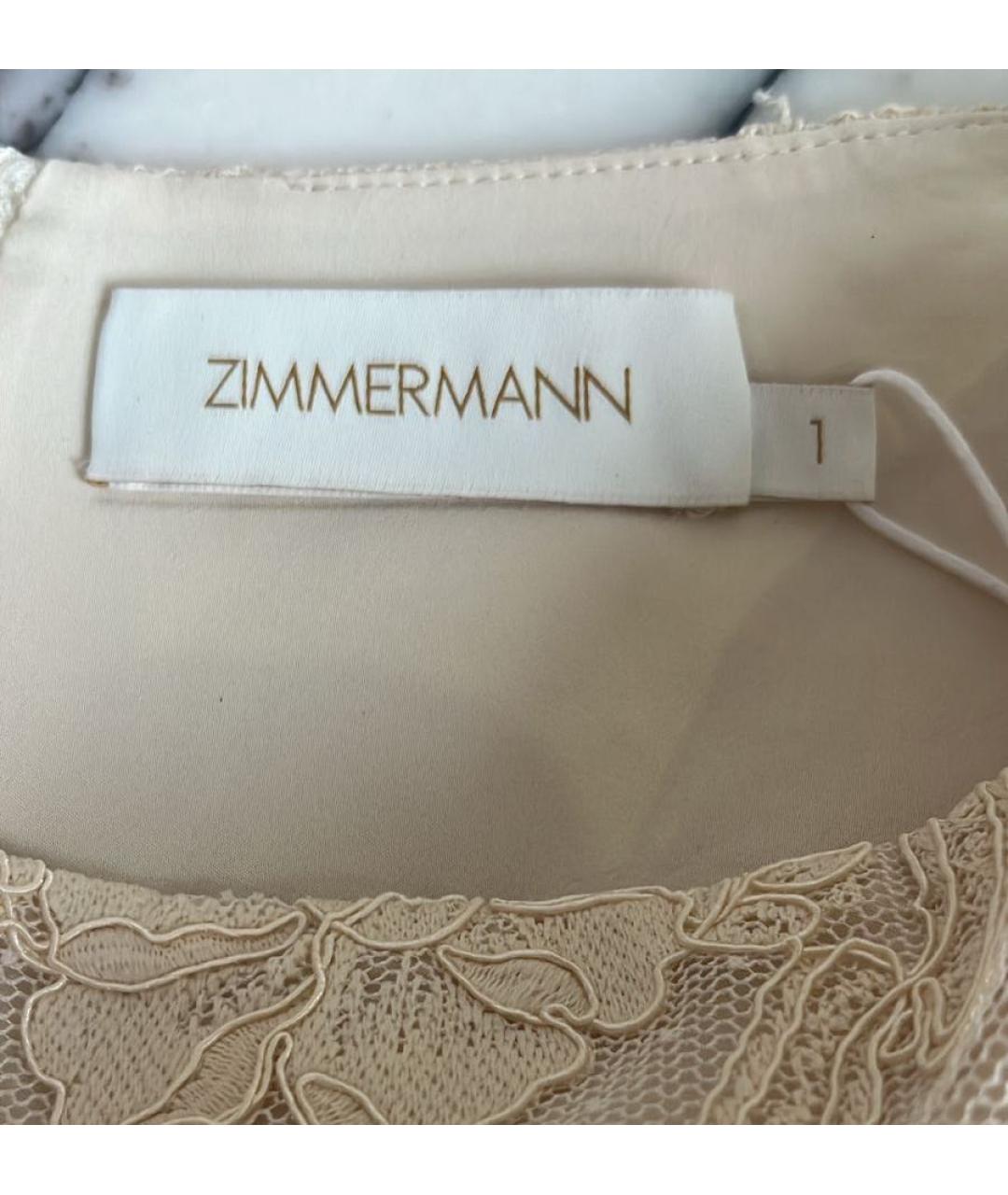 ZIMMERMANN Бежевая вискозная юбка макси, фото 4