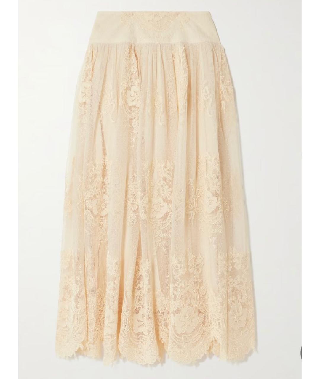 ZIMMERMANN Бежевая вискозная юбка макси, фото 7