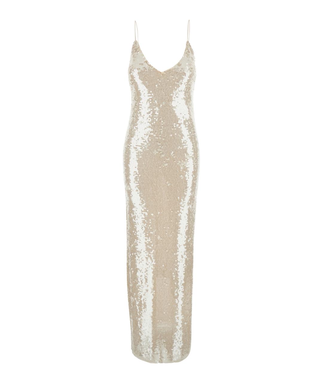 FORTE FORTE Белое полиэстеровое вечернее платье, фото 1