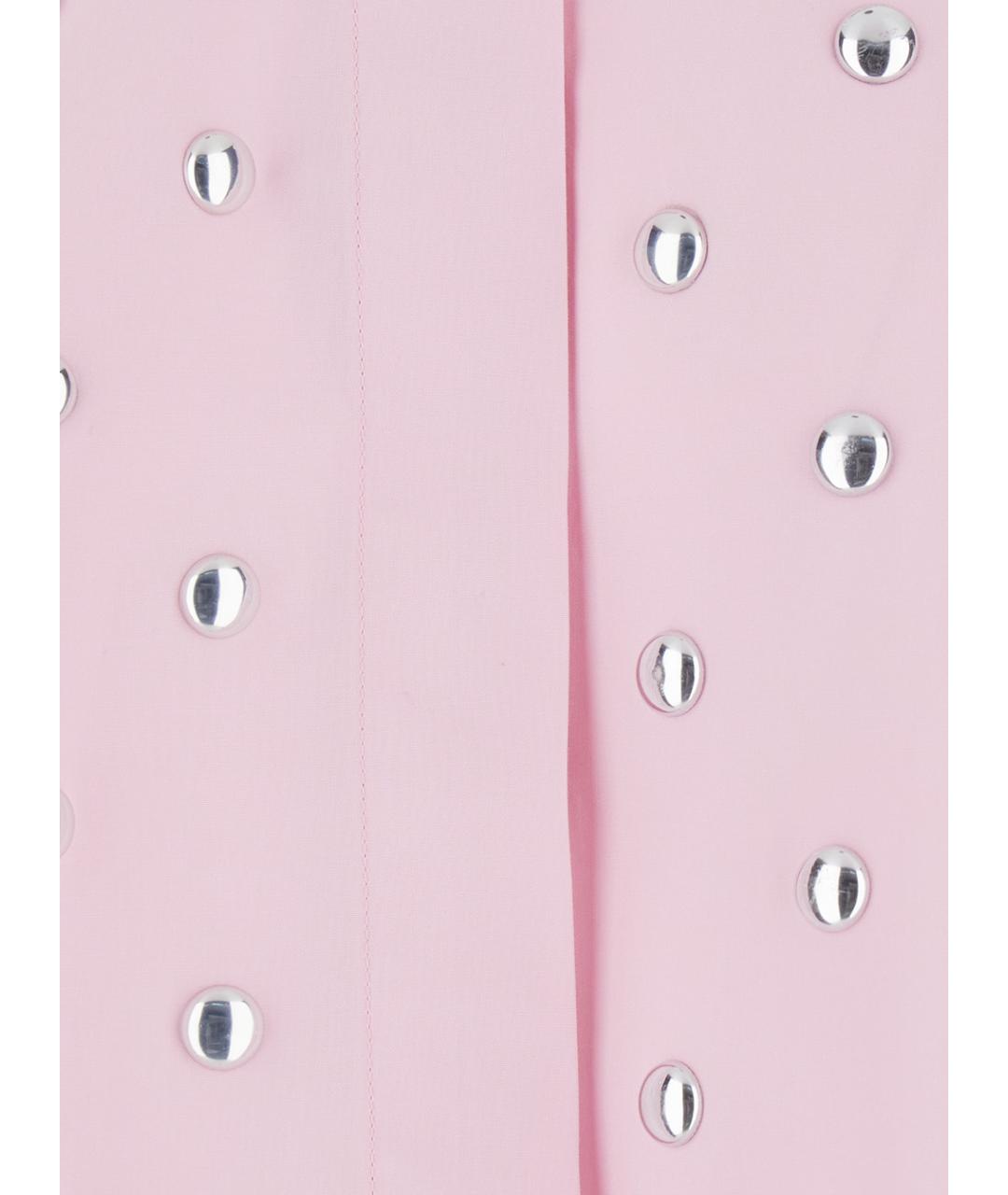 MSGM Розовая хлопковая рубашка, фото 3