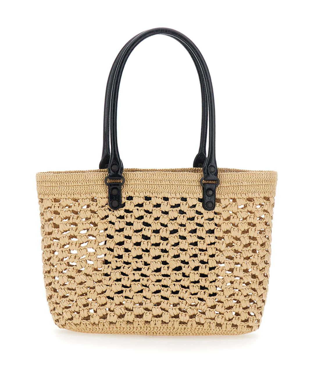 BALENCIAGA Бежевая пелетеная сумка тоут, фото 2