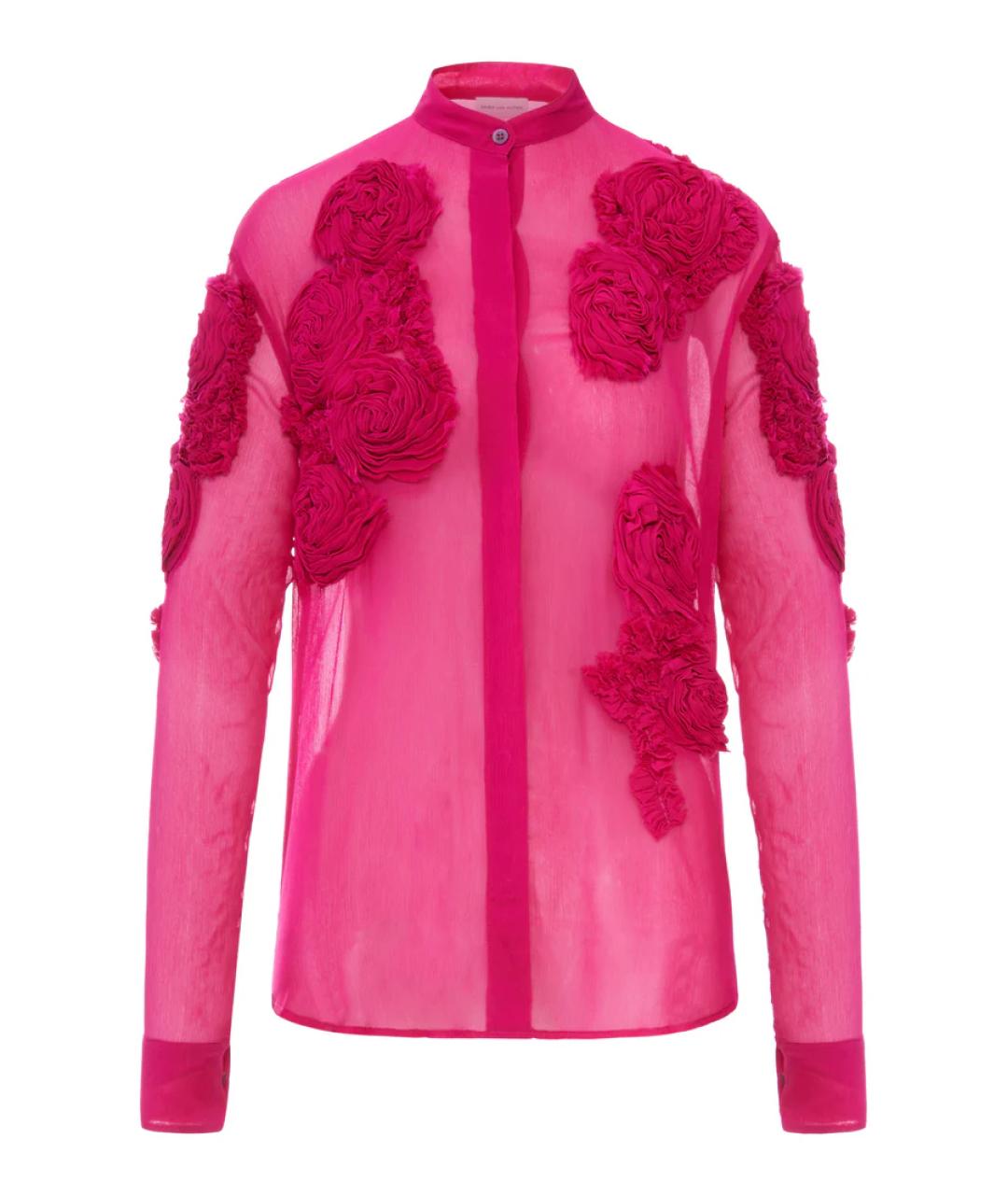DRIES VAN NOTEN Розовая вискозная блузы, фото 1