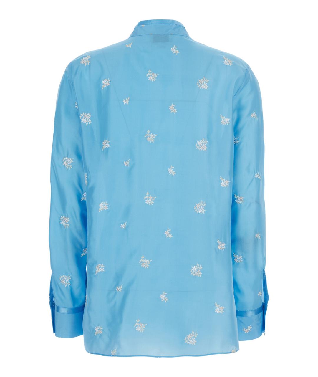 FORTE FORTE Голубая шелковая рубашка, фото 2
