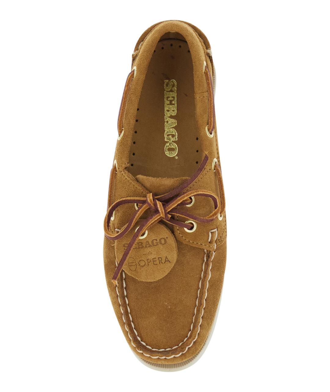 SEBAGO Бежевые замшевые лоферы, фото 4
