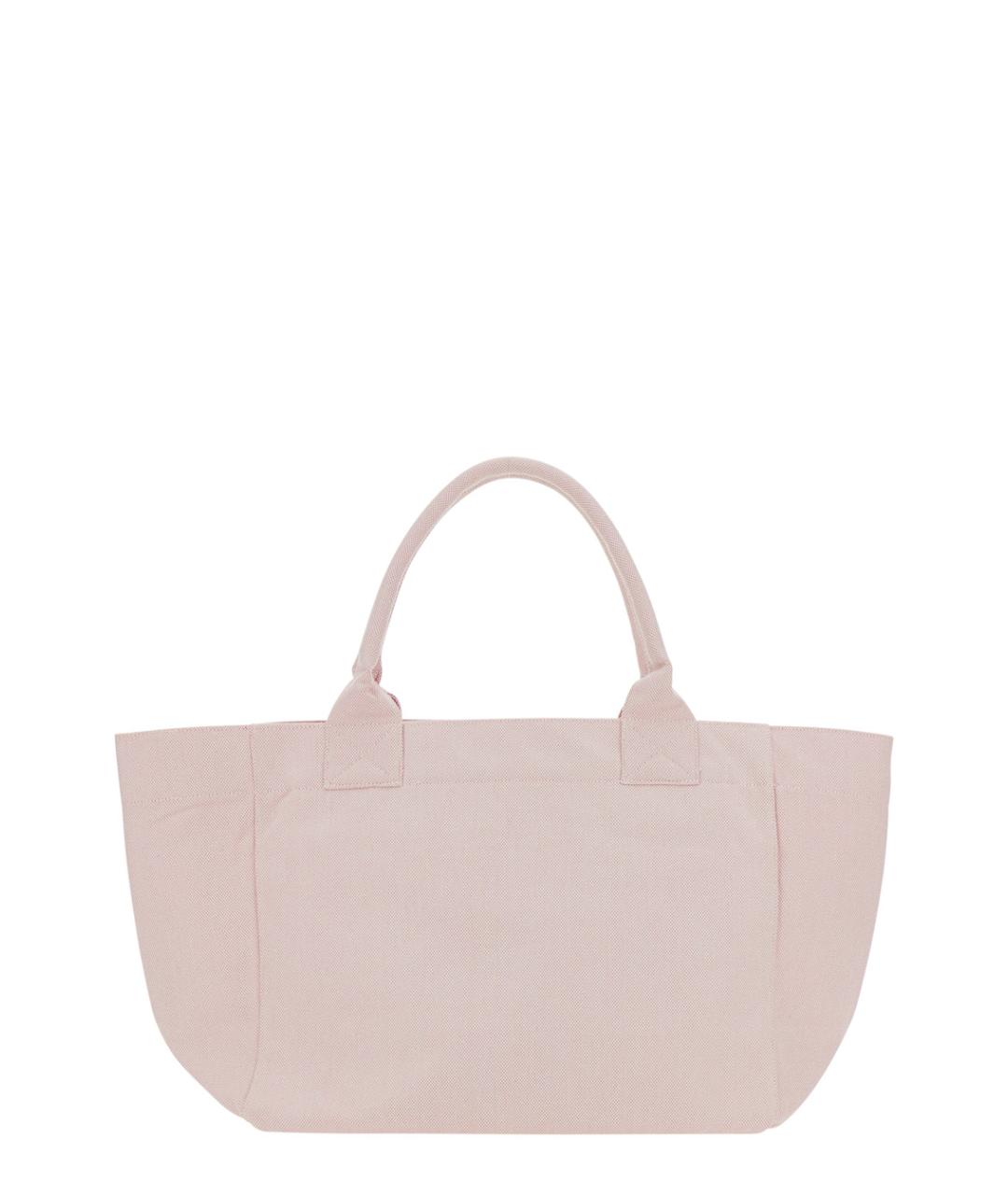 GANNI Розовая тканевая сумка тоут, фото 2