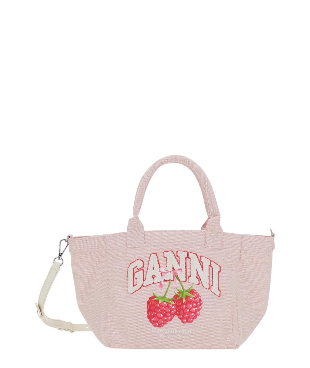 GANNI Розовая сумка тоут, фото 1