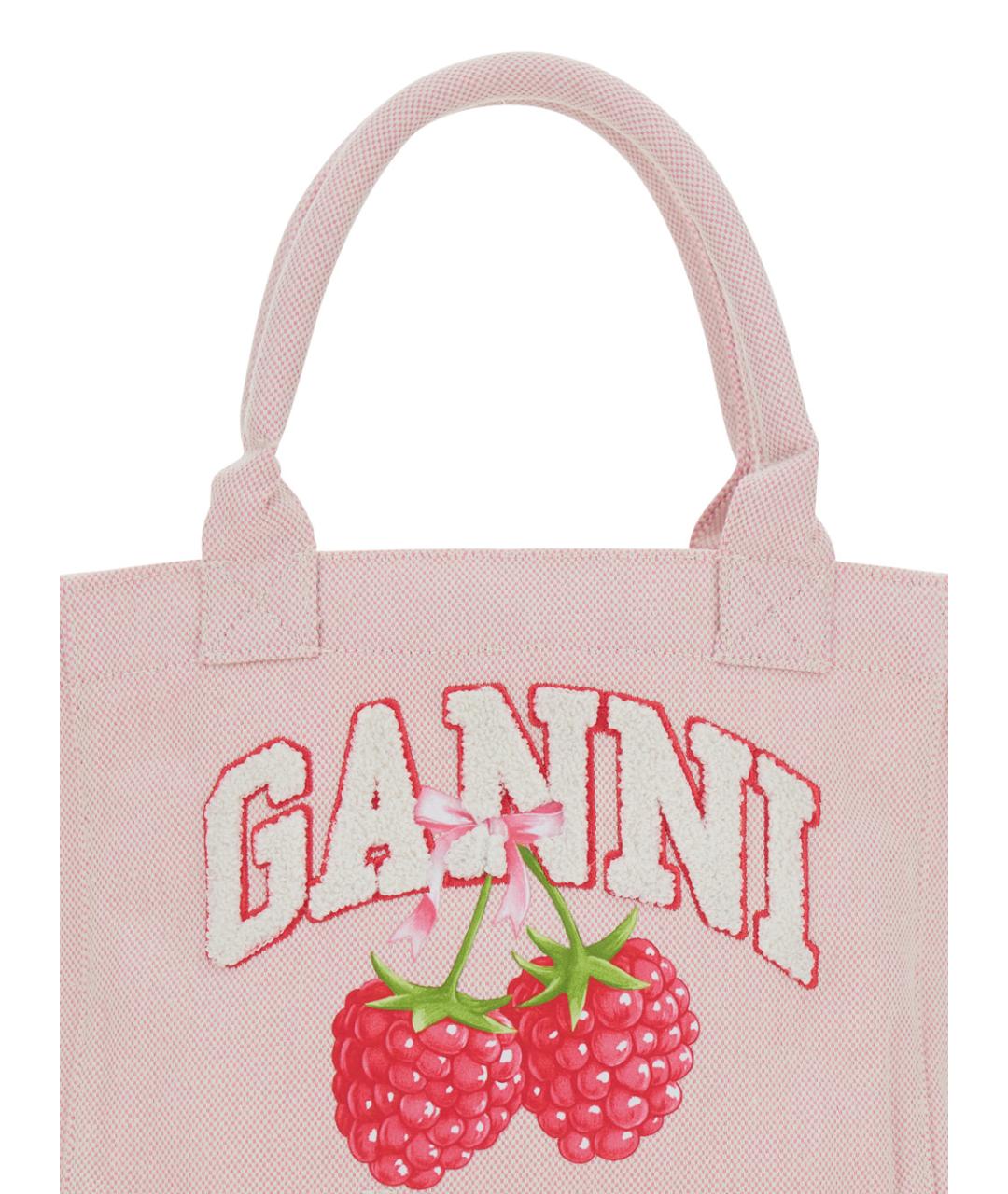 GANNI Розовая сумка тоут, фото 3