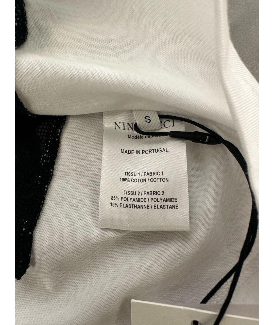 NINA RICCI Белая хлопковая футболка, фото 2