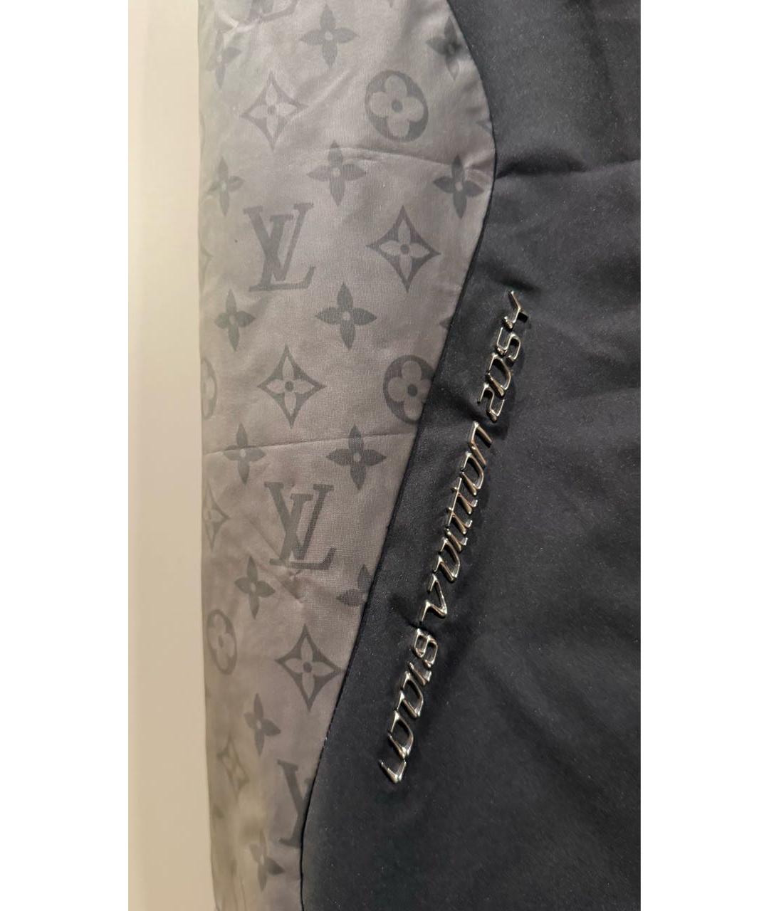 LOUIS VUITTON Черные полиэстеровые повседневные брюки, фото 4