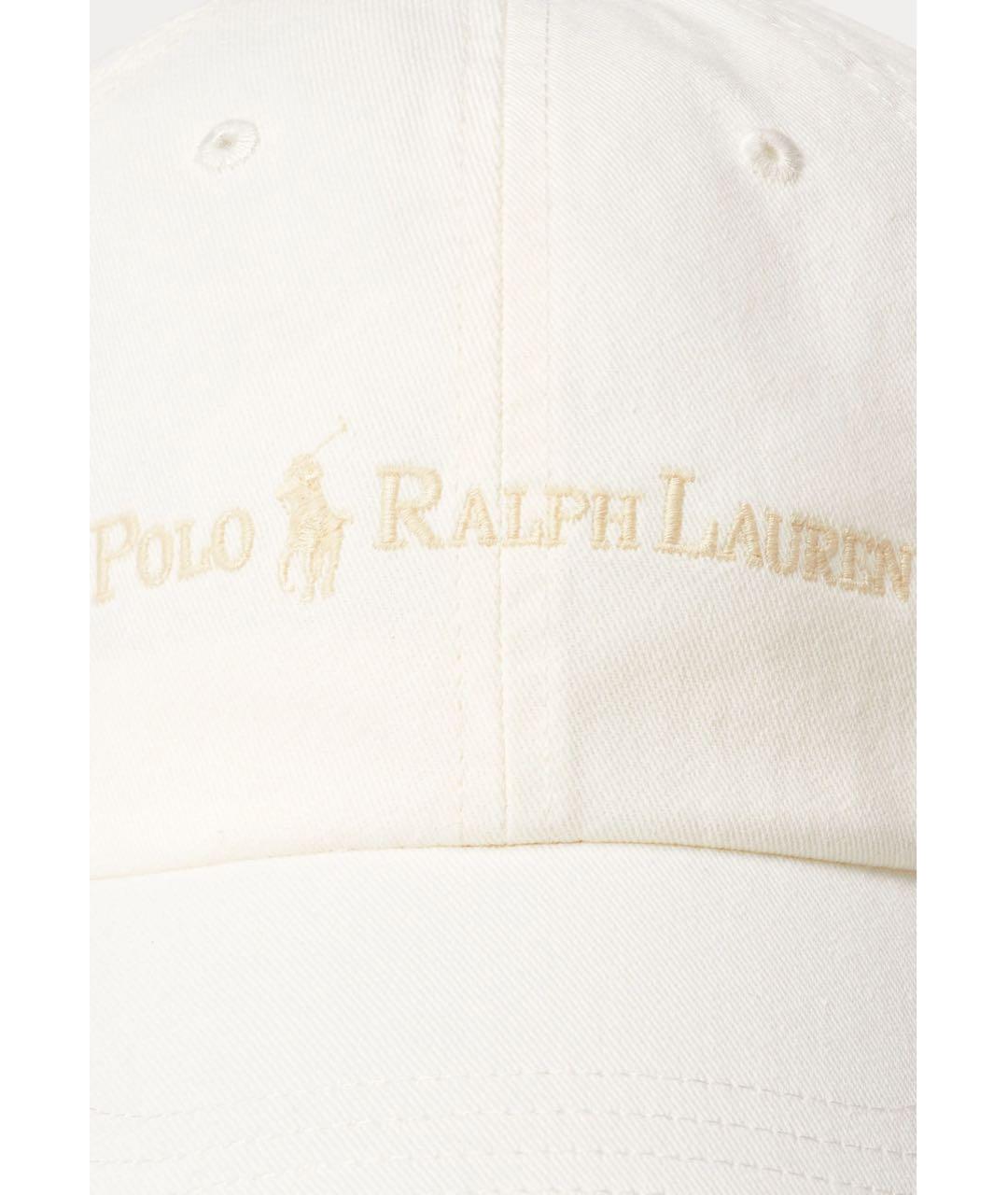 POLO RALPH LAUREN Бежевая хлопковая кепка, фото 3