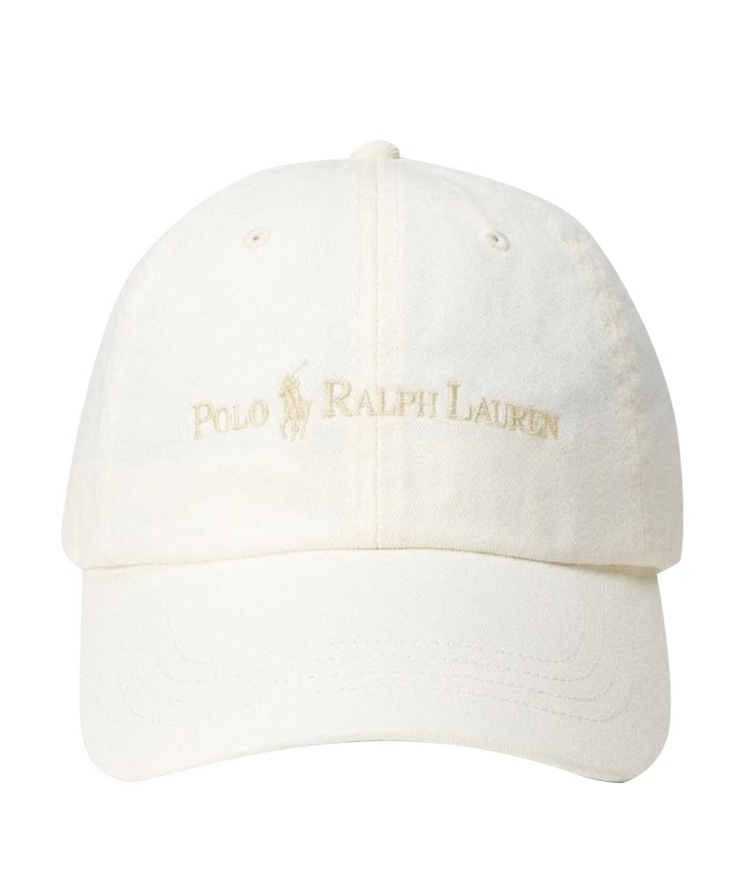 POLO RALPH LAUREN Бежевая хлопковая кепка, фото 1