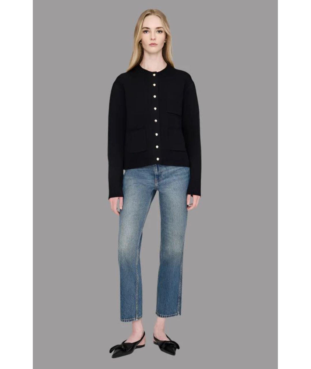 ANINE BING Черные кожаные балетки, фото 5