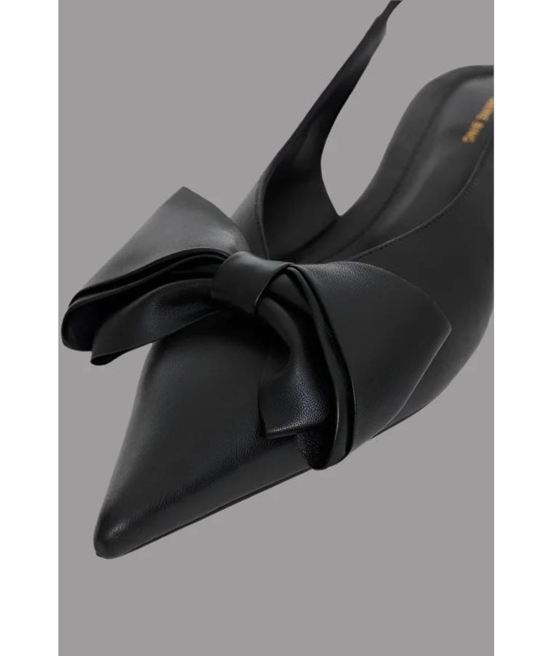 ANINE BING Черные кожаные балетки, фото 4