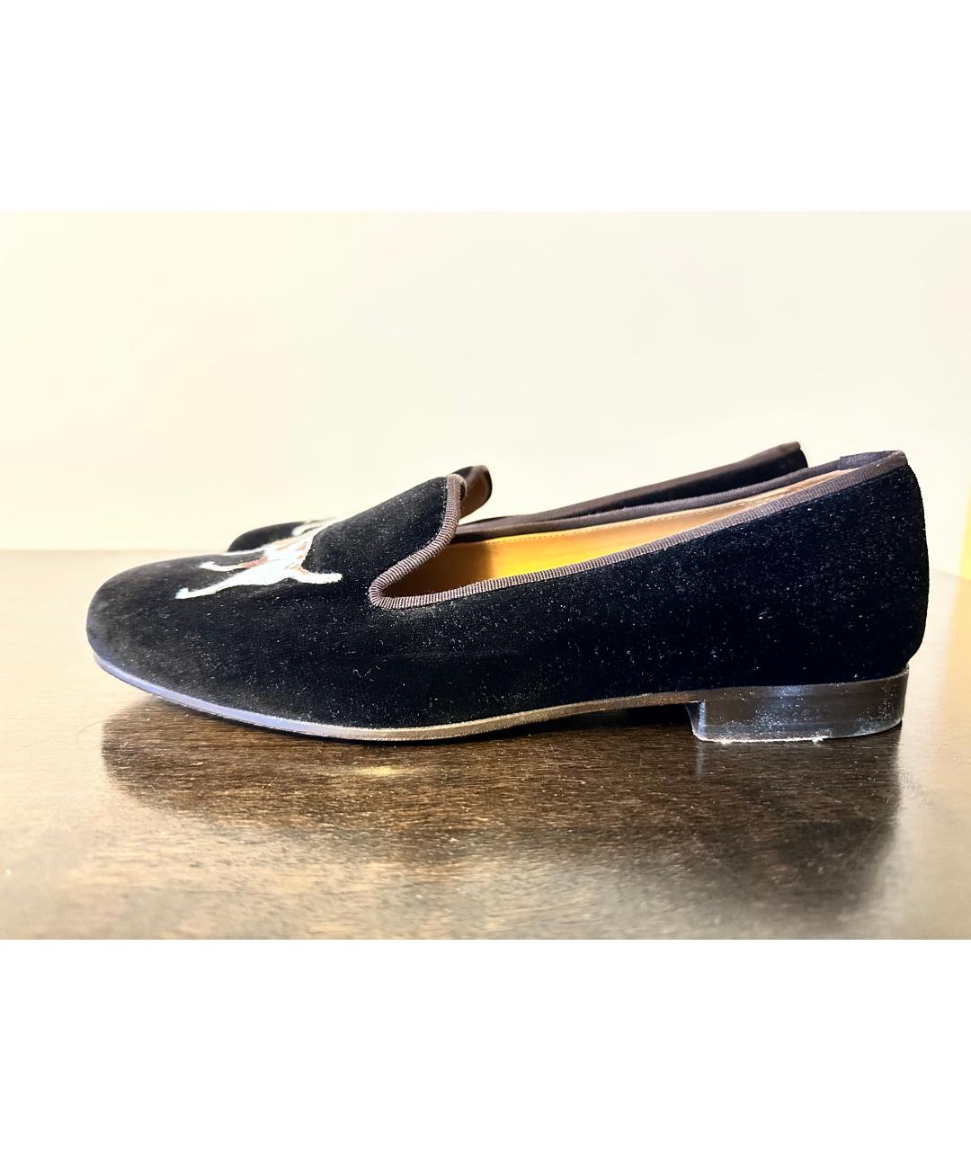 12 STOREEZ Черные бархатные лоферы, фото 5