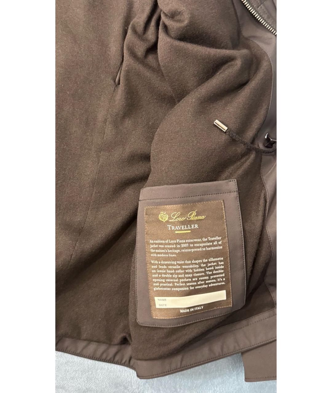 LORO PIANA Антрацитовая куртка, фото 6