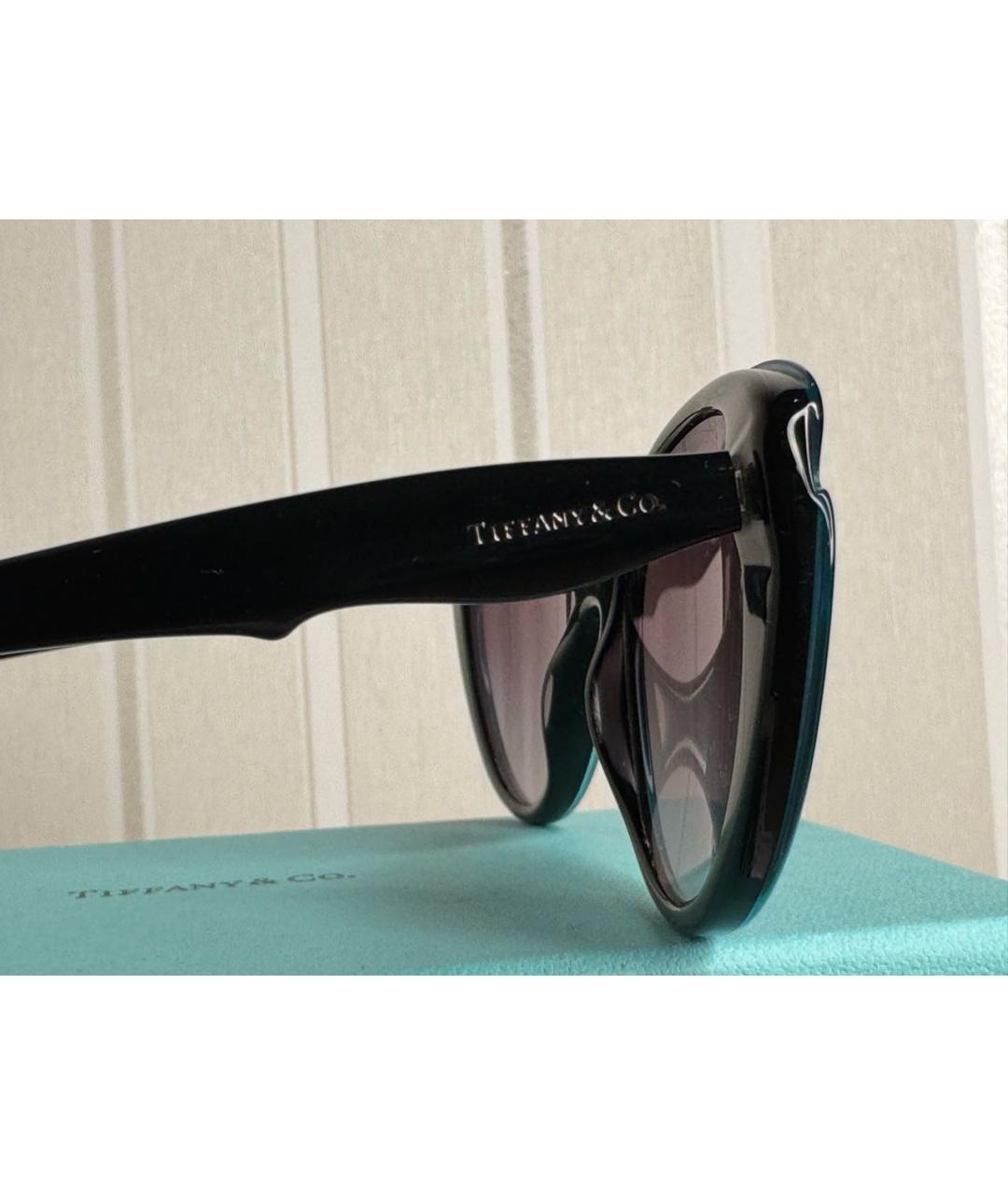 TIFFANY&CO Черные пластиковые солнцезащитные очки, фото 3