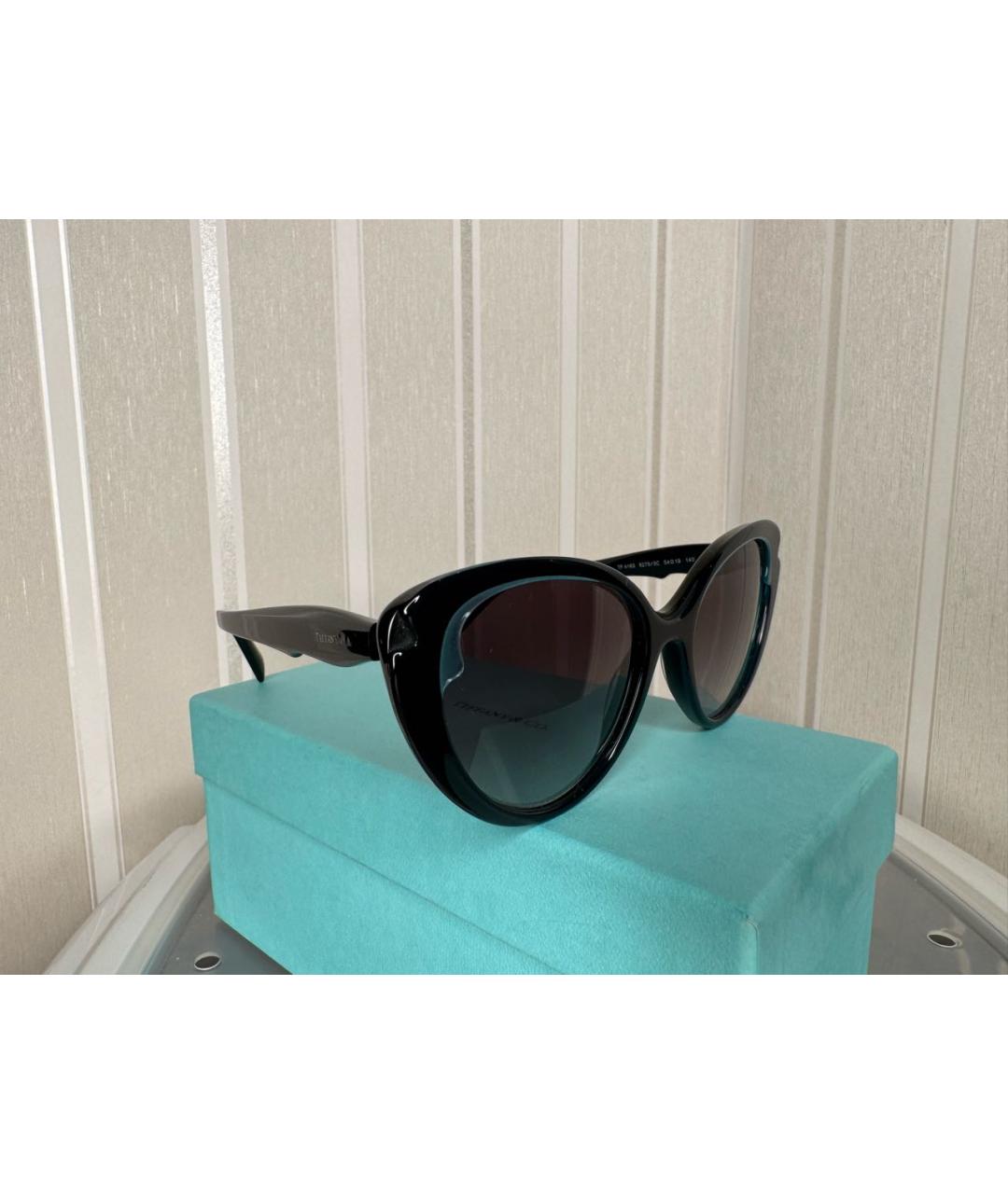 TIFFANY&CO Черные пластиковые солнцезащитные очки, фото 2