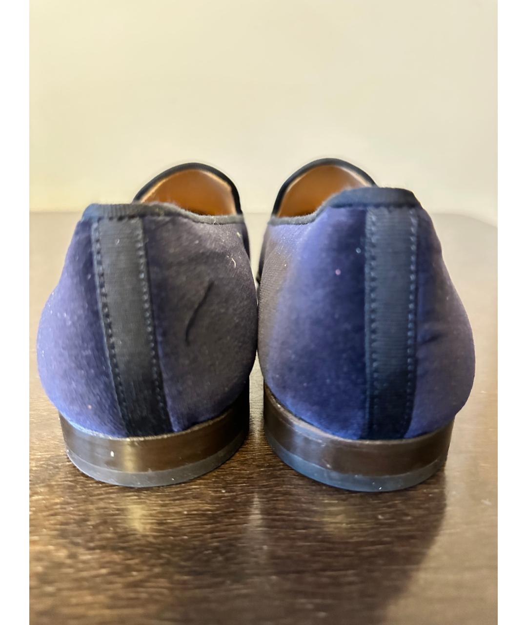 12 STOREEZ Синие бархатные лоферы, фото 4