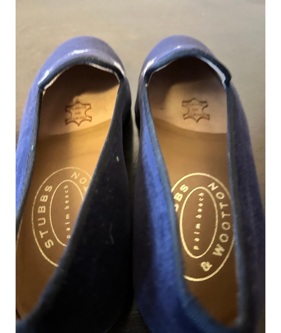 12 STOREEZ Синие бархатные лоферы, фото 3