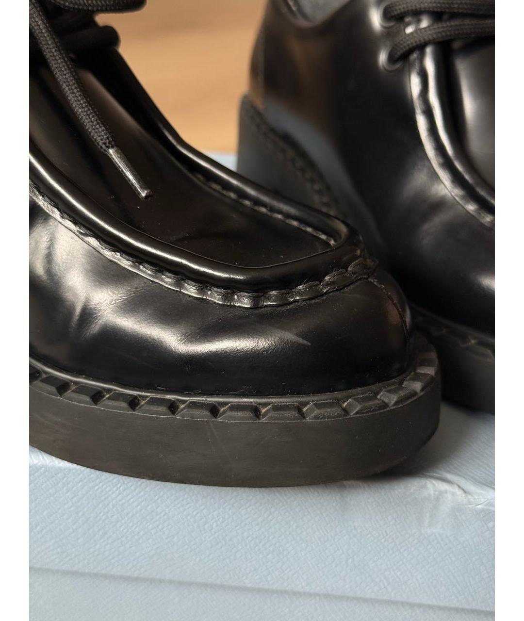 PRADA Черные кожаные лоферы, фото 8