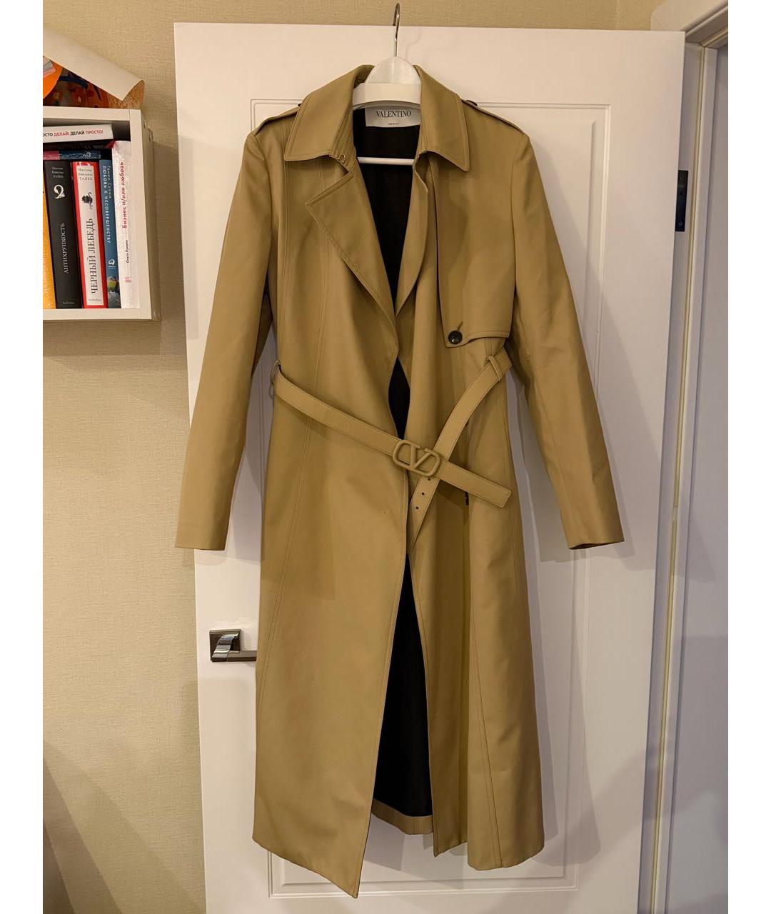 VALENTINO Бежевый хлопковый тренч/плащ, фото 6