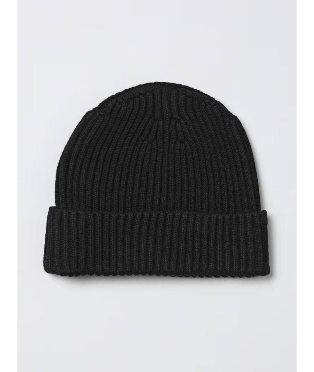 STONE ISLAND Черная шерстяная шапка, фото 2