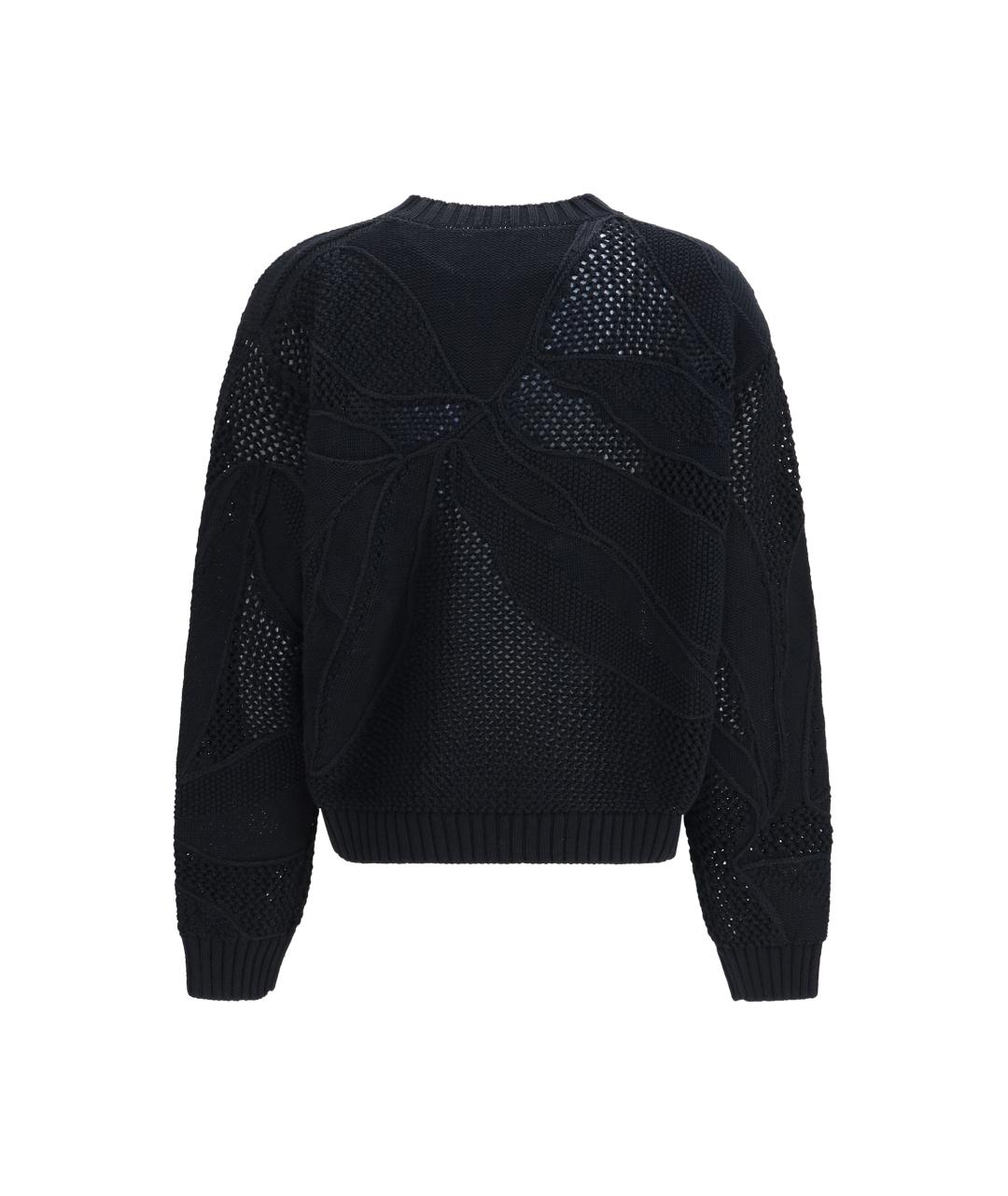 MAX MARA Черный хлопковый джемпер / свитер, фото 2