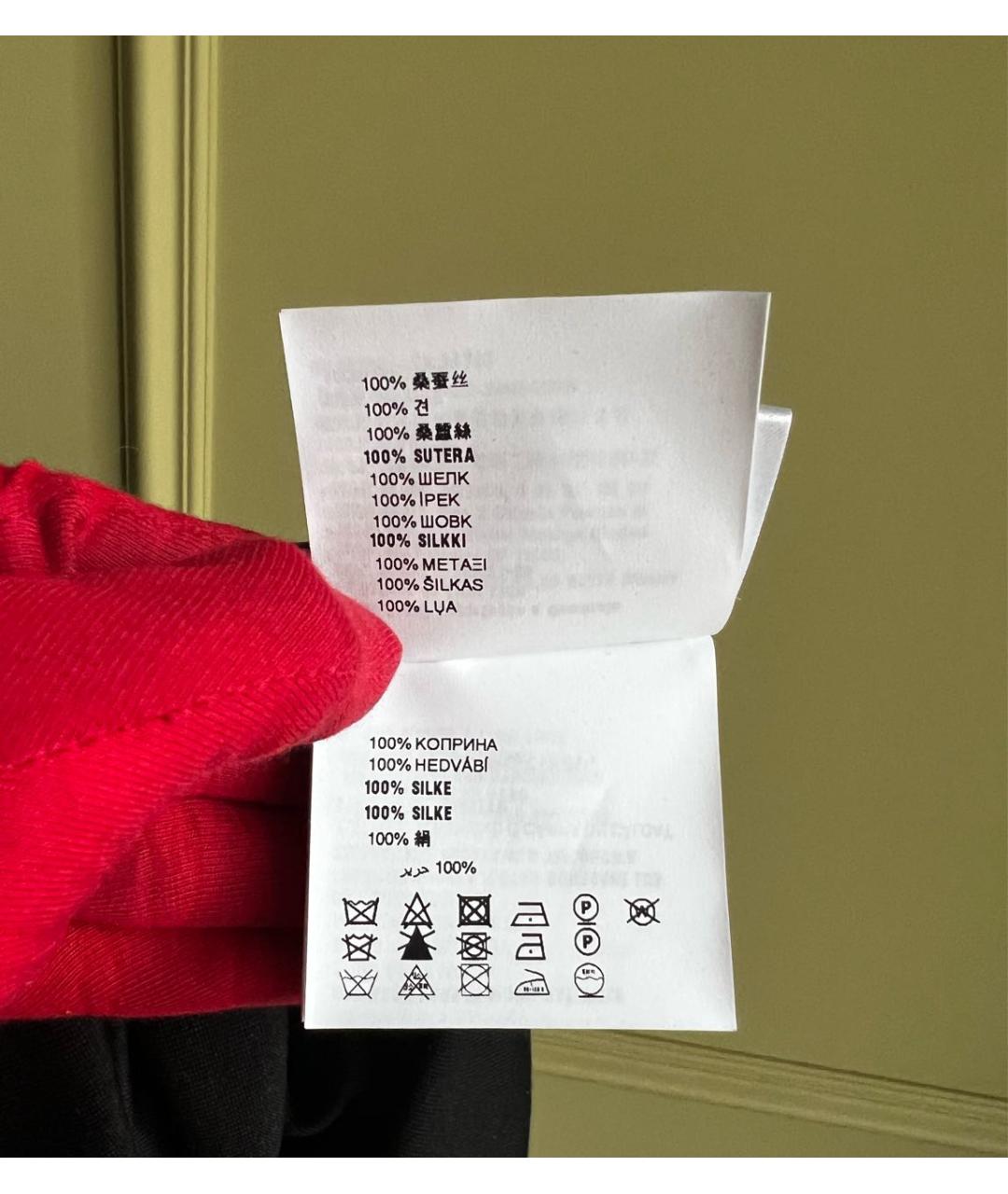 MIU MIU Черное шелковое повседневное платье, фото 7