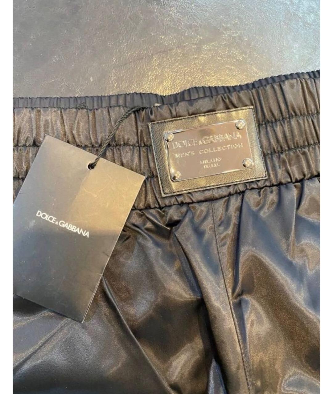 DOLCE&GABBANA Черные повседневные брюки, фото 4