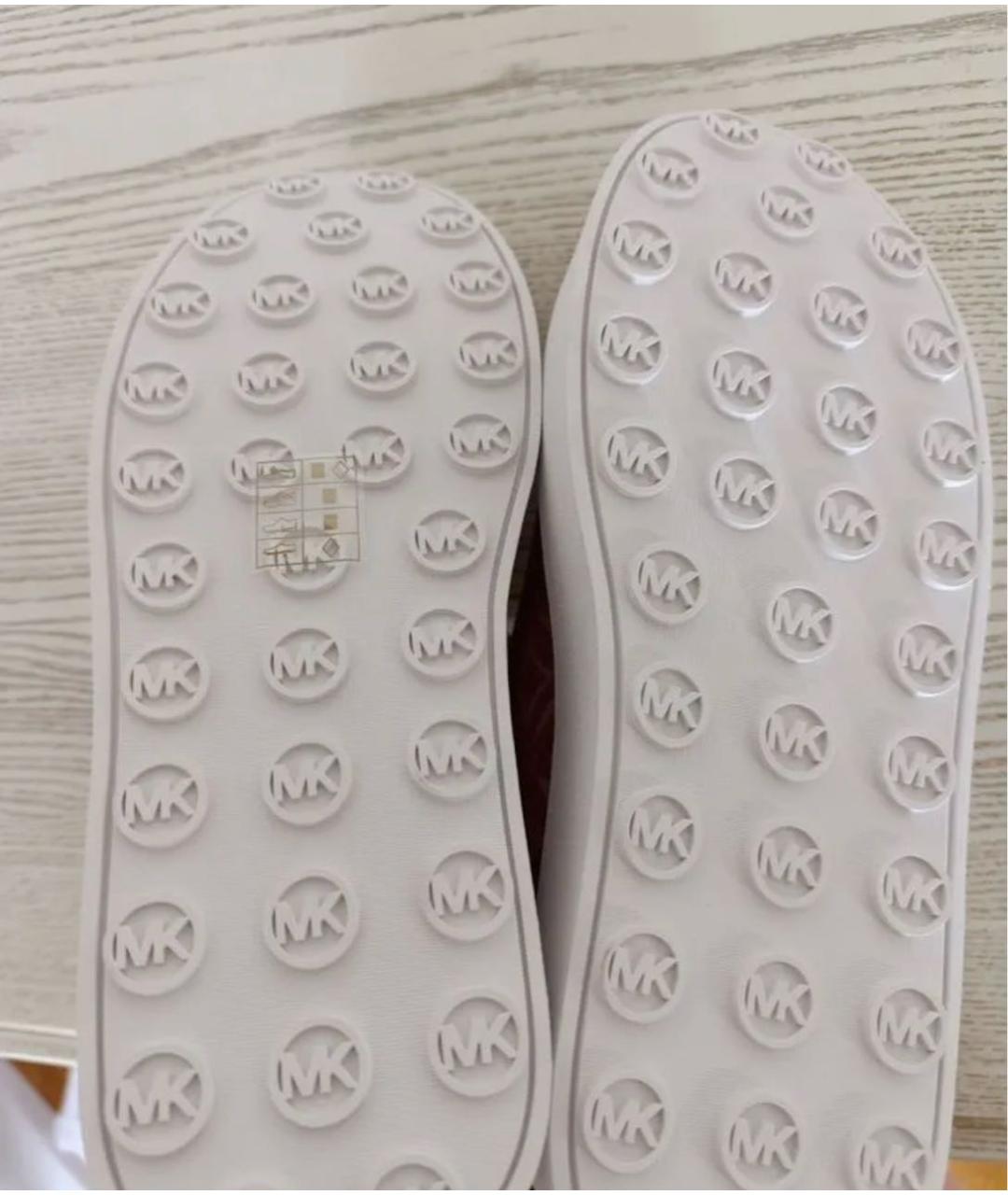 MICHAEL KORS Коралловые текстильные кеды, фото 3