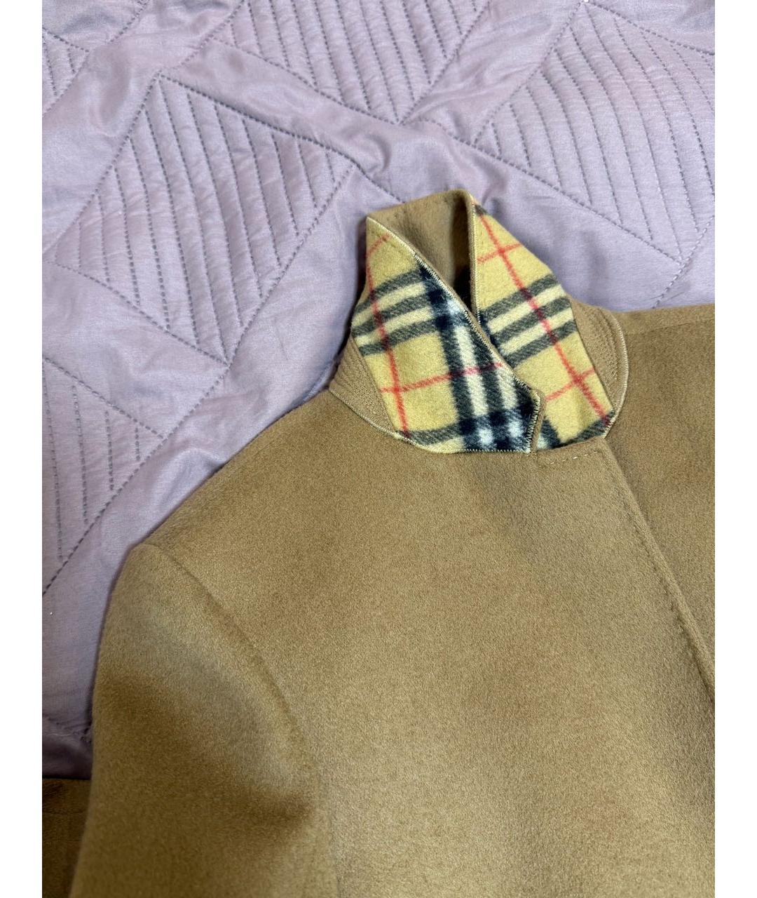 BURBERRY Бежевое кашемировое пальто, фото 4