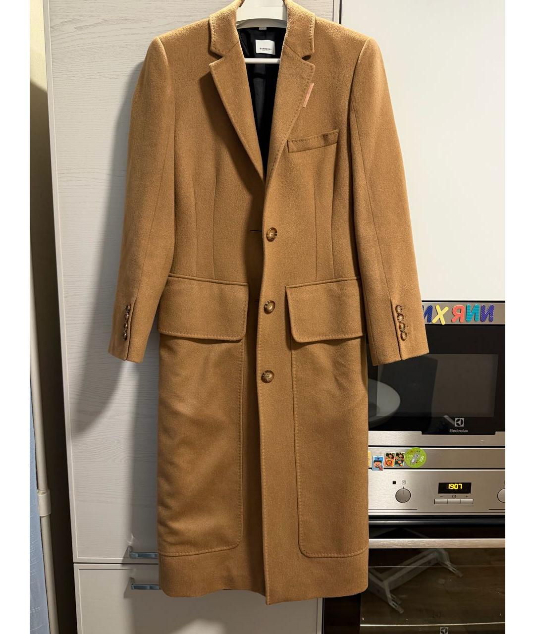 BURBERRY Бежевое кашемировое пальто, фото 7