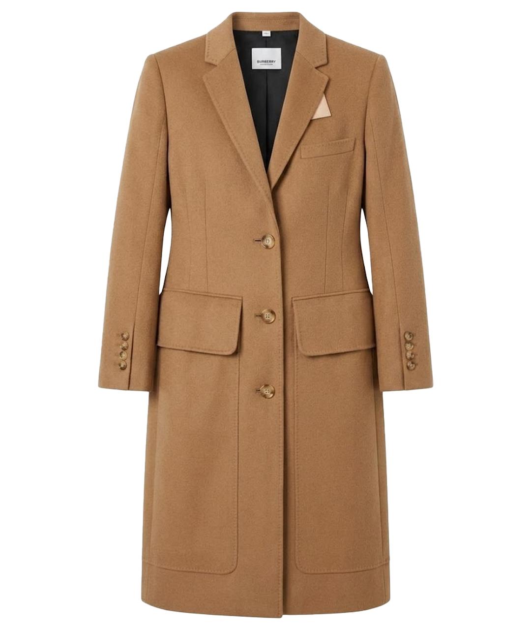 BURBERRY Бежевое кашемировое пальто, фото 1