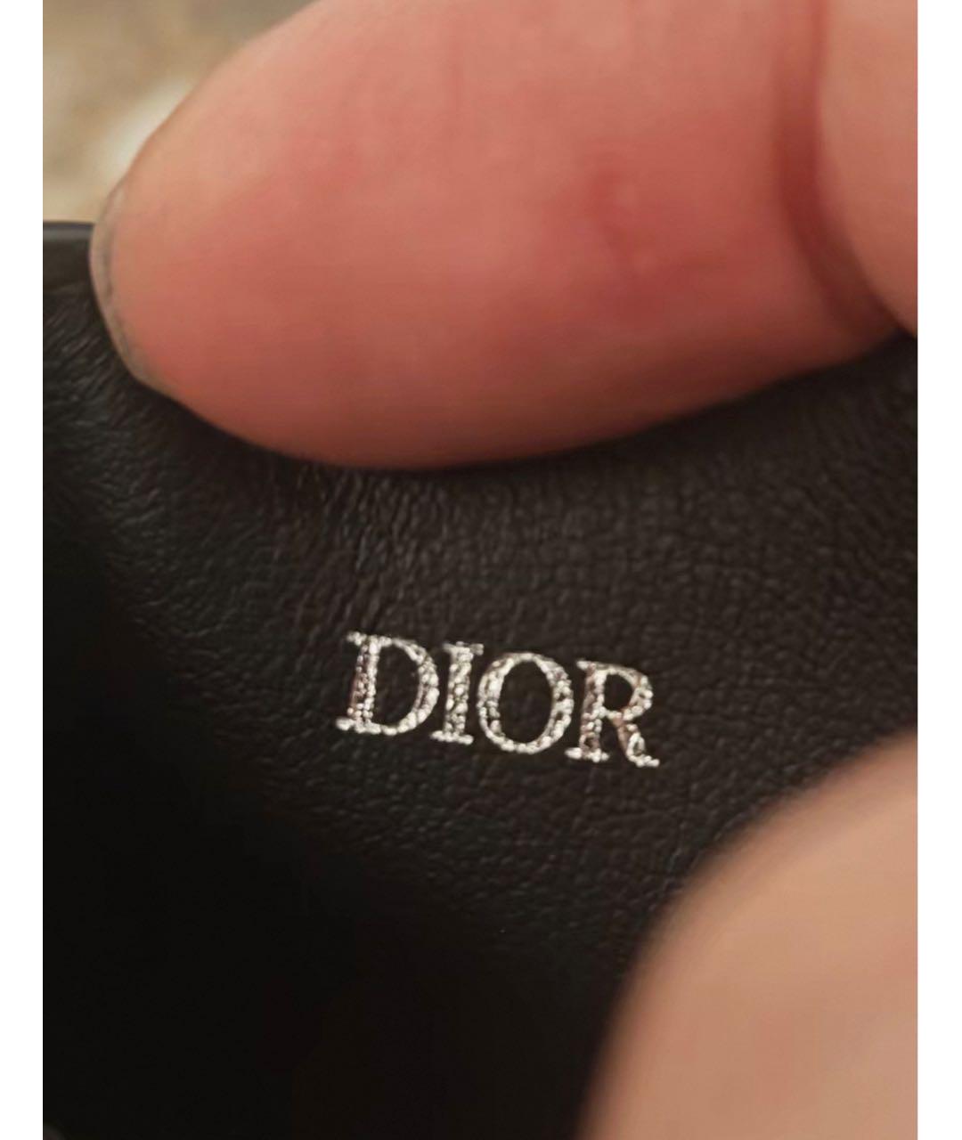 CHRISTIAN DIOR Черный кожаный кардхолдер, фото 6